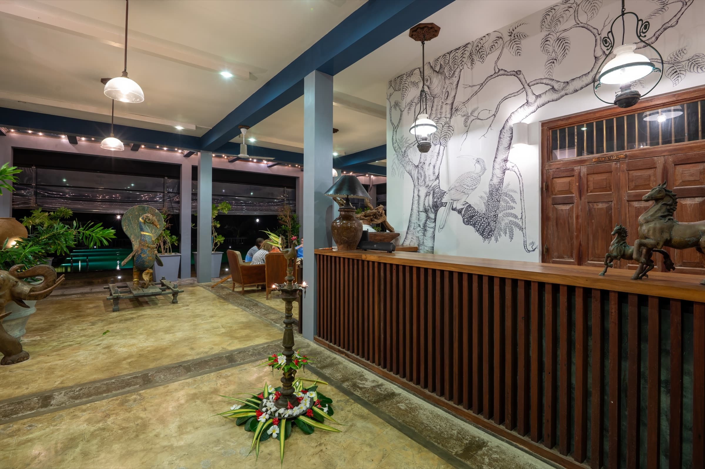 Interior hallway with heritage details
