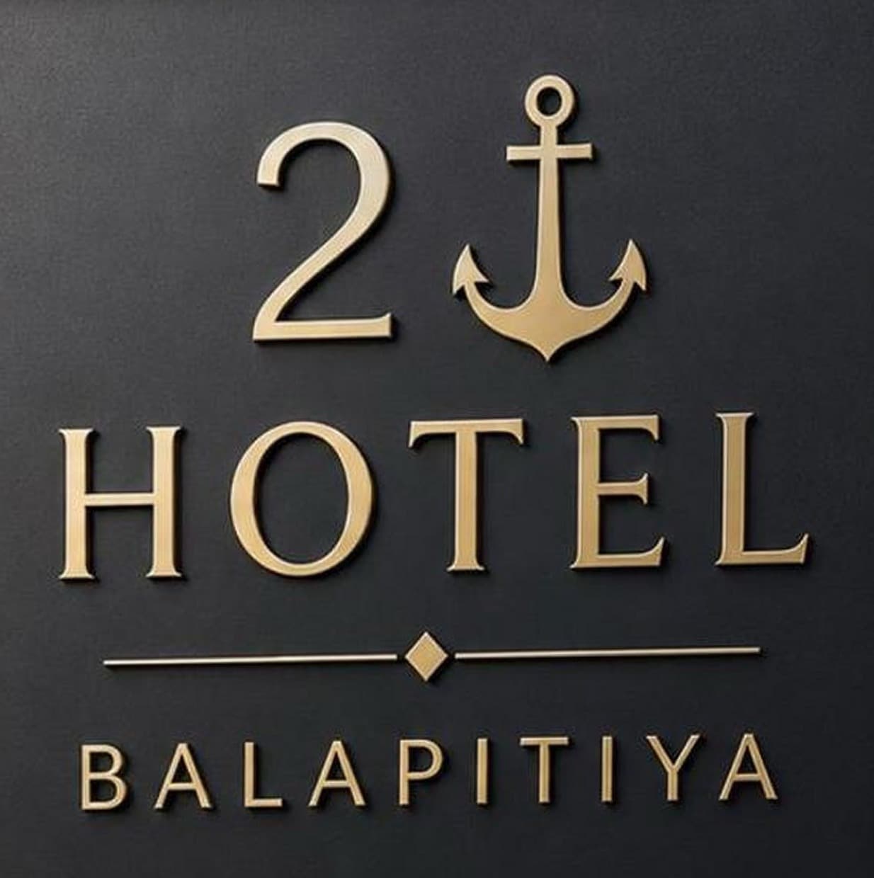 Two Anchor hotel plaque, Balapitiya
